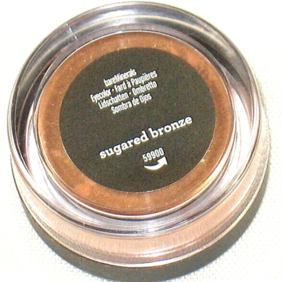 🌟🧚‍♀️SUGARED BRONZE BareMinerals DISCONTINUED MINI Eyecolor NWT/SEALED - Picture 1 of 8